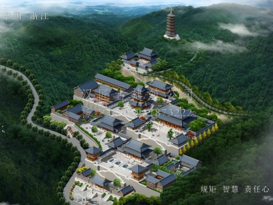 永泰龙王寺古建规划设计布局图